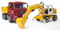 02751 MAN wywrotka z koparką Liebherr 912