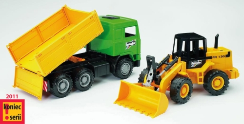 02912 Wywrotka Volvo i ładowarka Fiat Hitachi FR 130 (#)