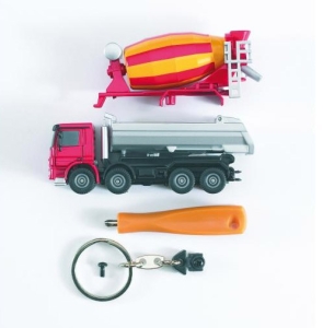 00601 Breloczek - wywrotka + betoniarka Mercedes-Benz Actros